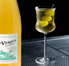 Cocktail à base de Cointreau, Bacardi et Verjus du Périgord