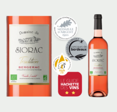 vin rosé 2021 3 medailles 2 étoiles au guide hachette